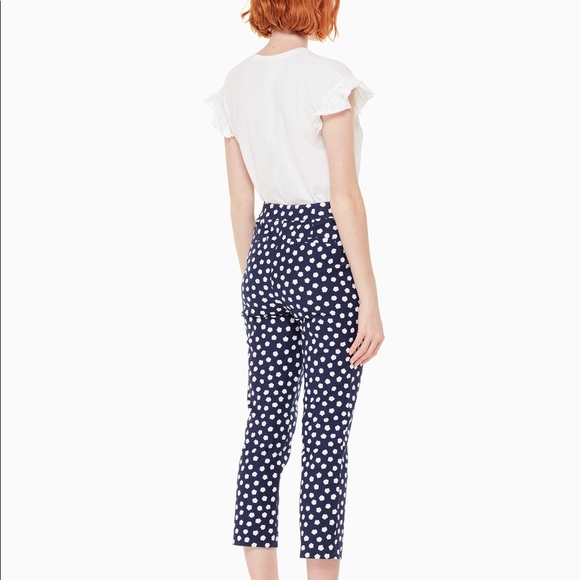 NEW Kate Spade Cloud Dot Jacquard Pant Size 4 - Picture 4 of 8